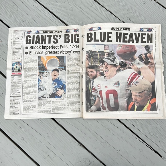 NY Giants Super Bowl XLII NY Post Newspaper - Picture 3 of 6